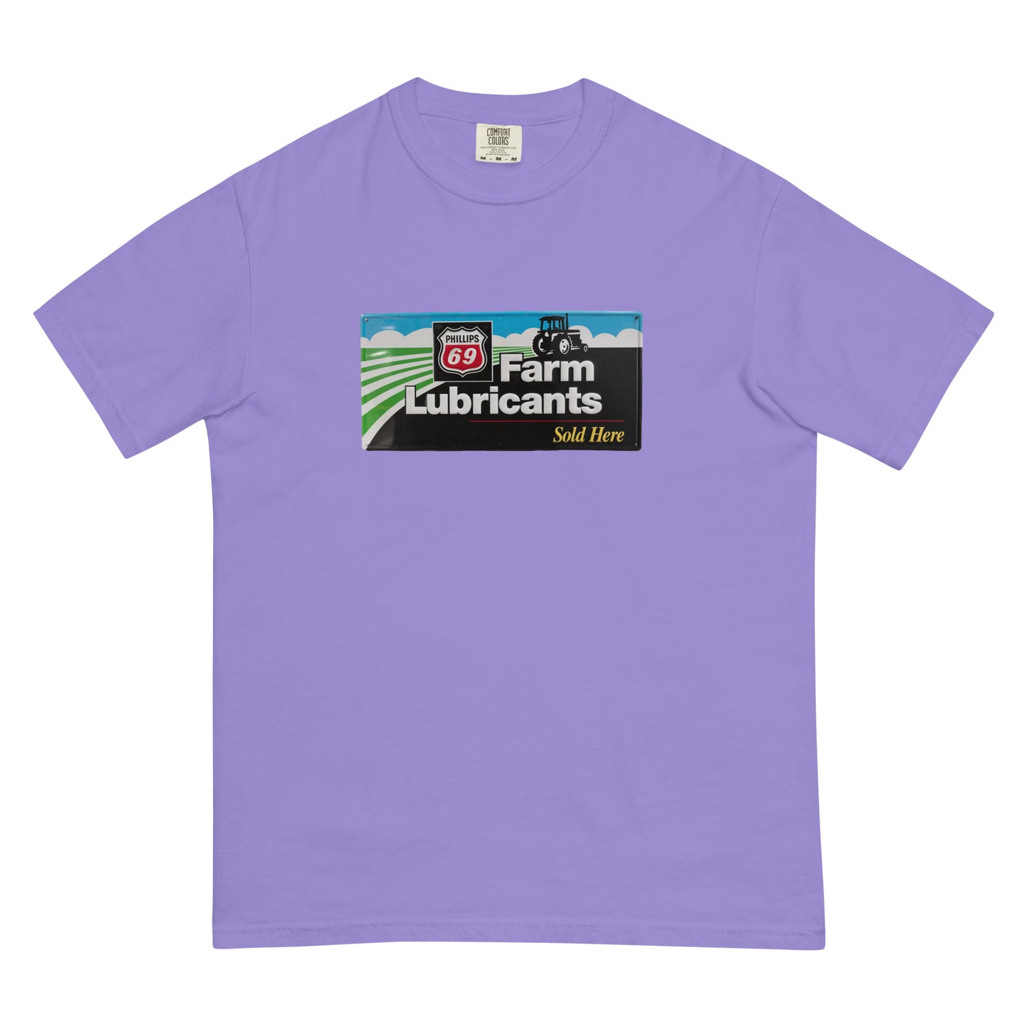 Phillips 69 License Plate Style Unisex garment-dyed heavyweight t-shirt