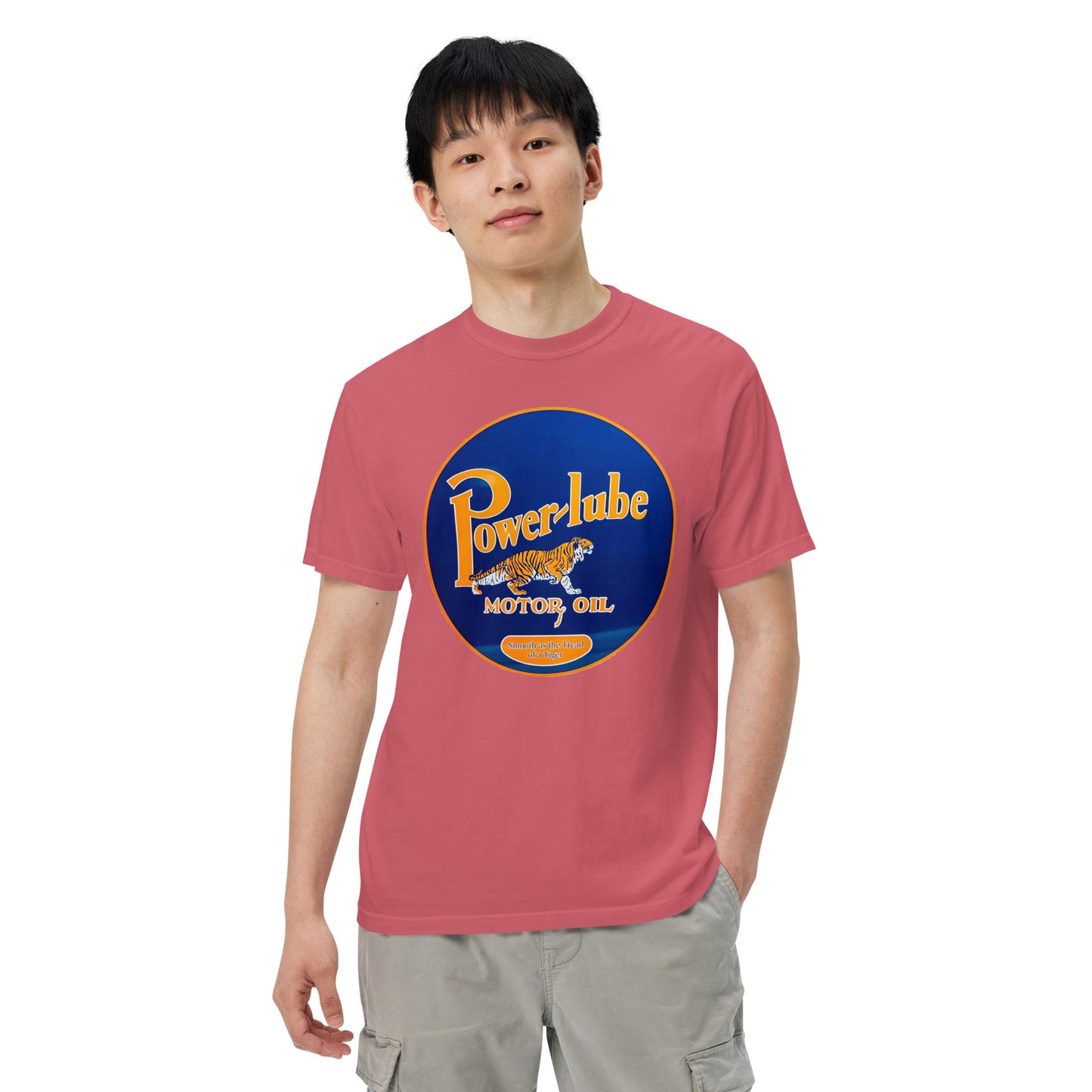 Power Lube HandPainted Tin Style Unisex Heavyweight T-Shirt