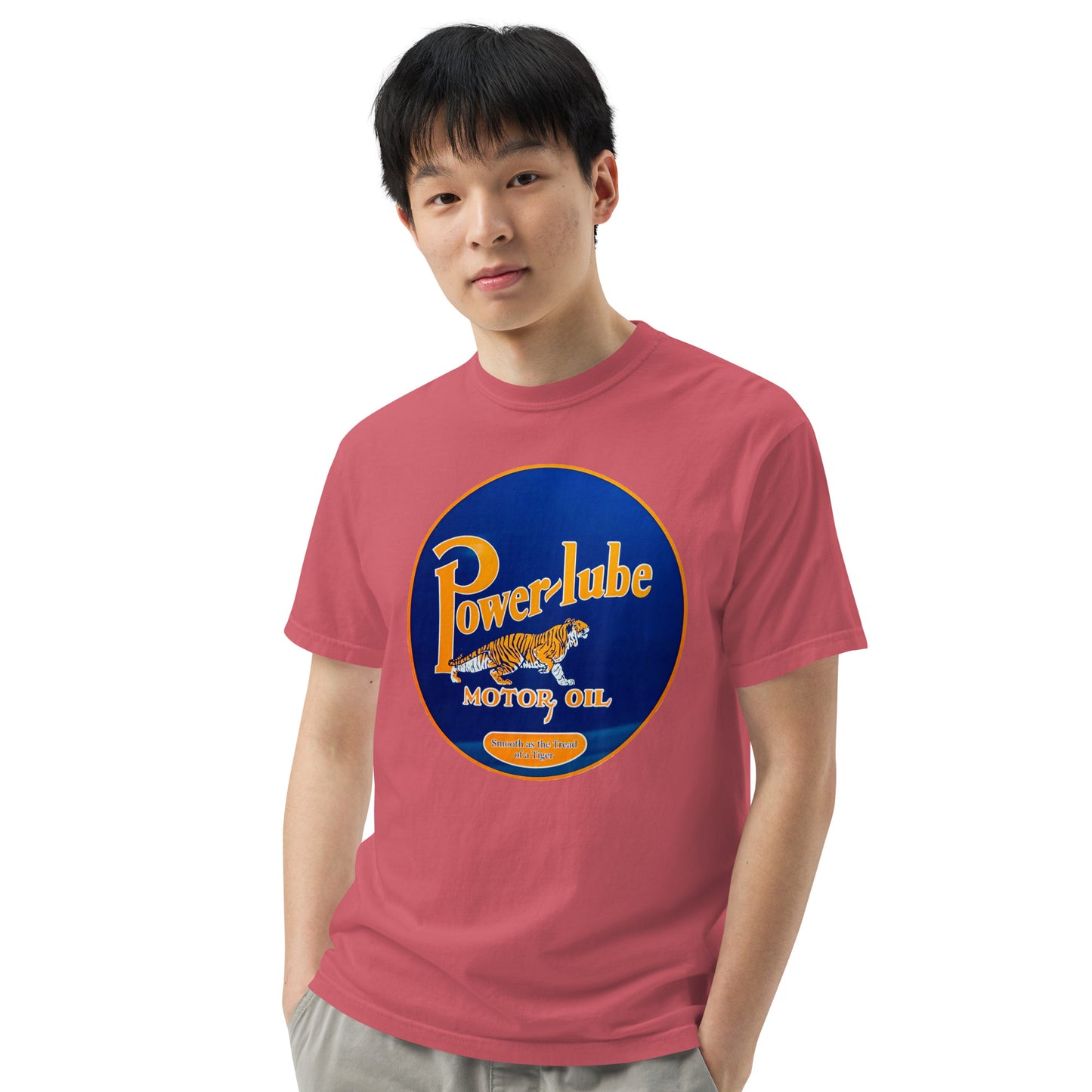 Power Lube HandPainted Tin Style Unisex Heavyweight T-Shirt