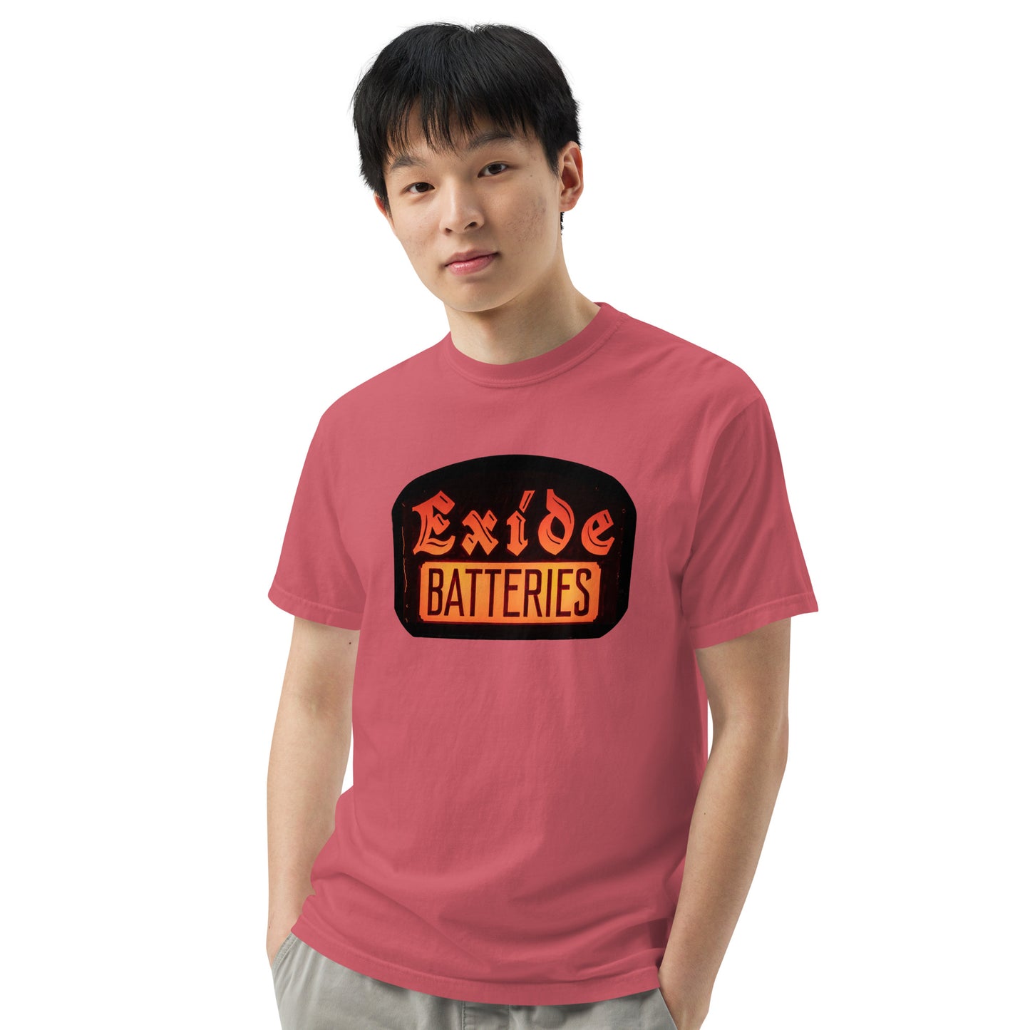 Vintage Battery Sign Unisex garment-dyed heavyweight t-shirt