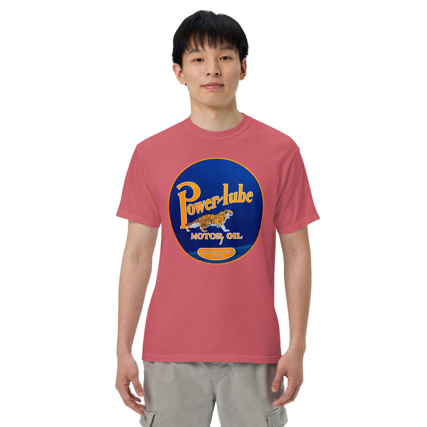 Power Lube HandPainted Tin Style Unisex Heavyweight T-Shirt