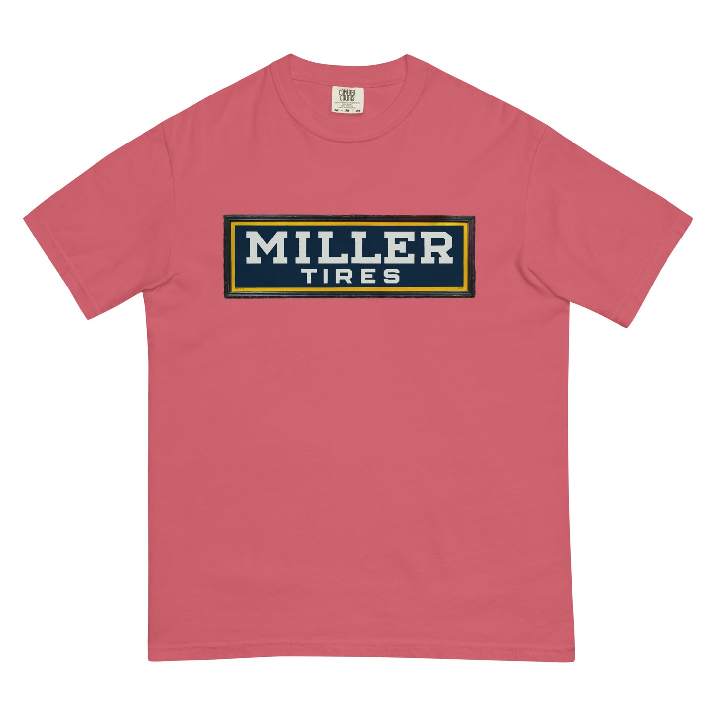Vintage Miller Tire Sign Unisex garment-dyed heavyweight t-shirt