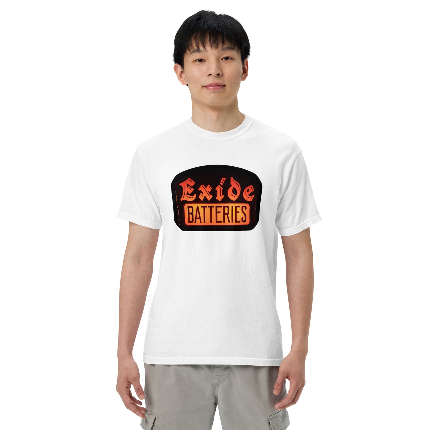 Vintage Battery Sign Unisex garment-dyed heavyweight t-shirt