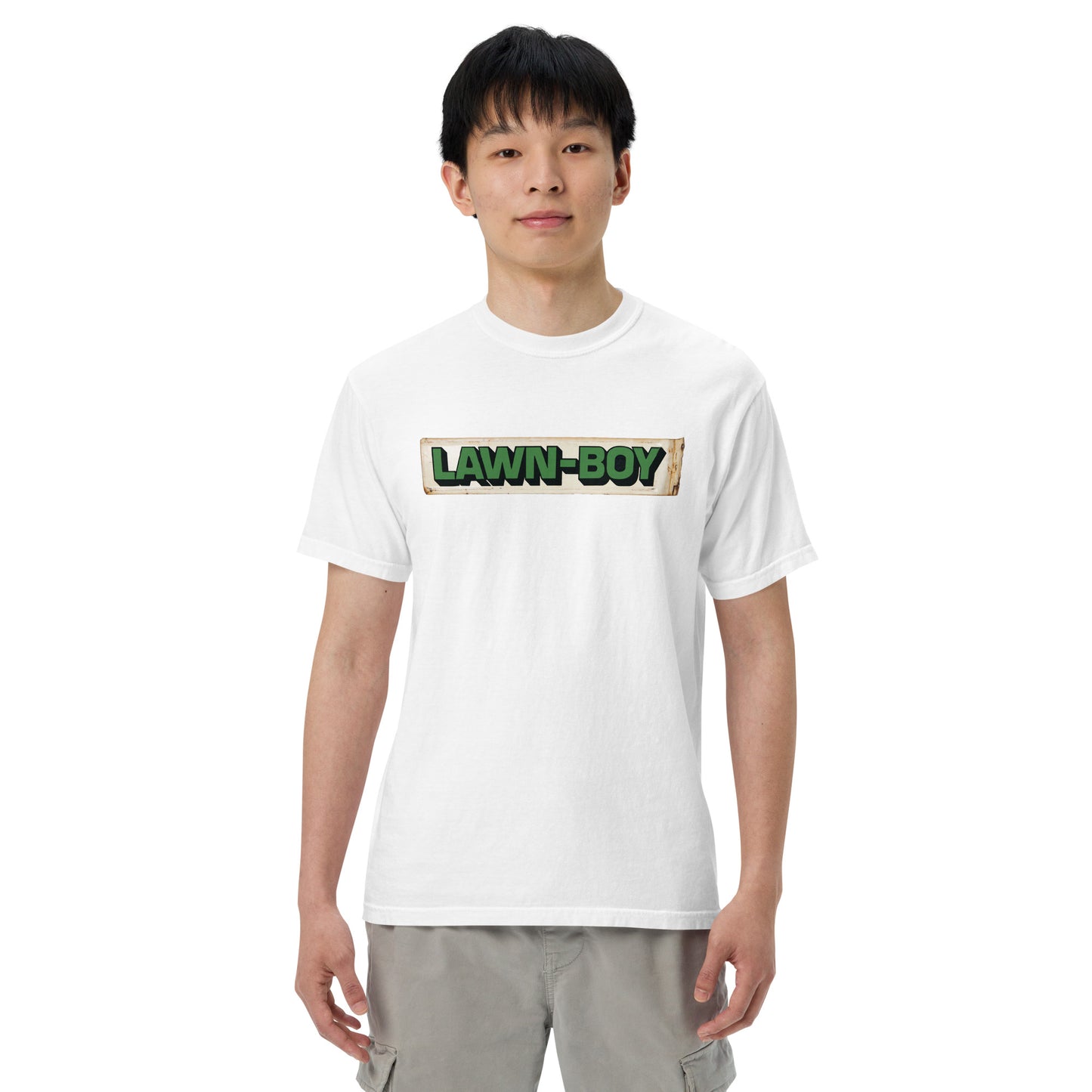 Lawn Boy Porcelain Patina Style Unisex garment-dyed heavyweight t-shirt
