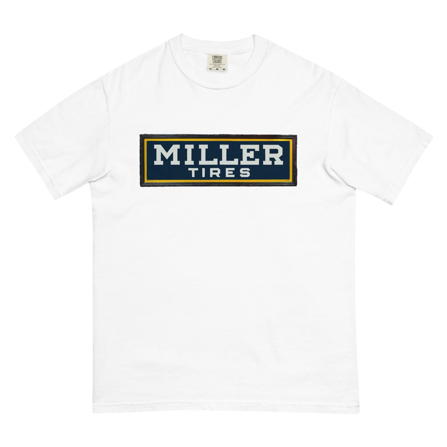 Vintage Miller Tire Sign Unisex garment-dyed heavyweight t-shirt