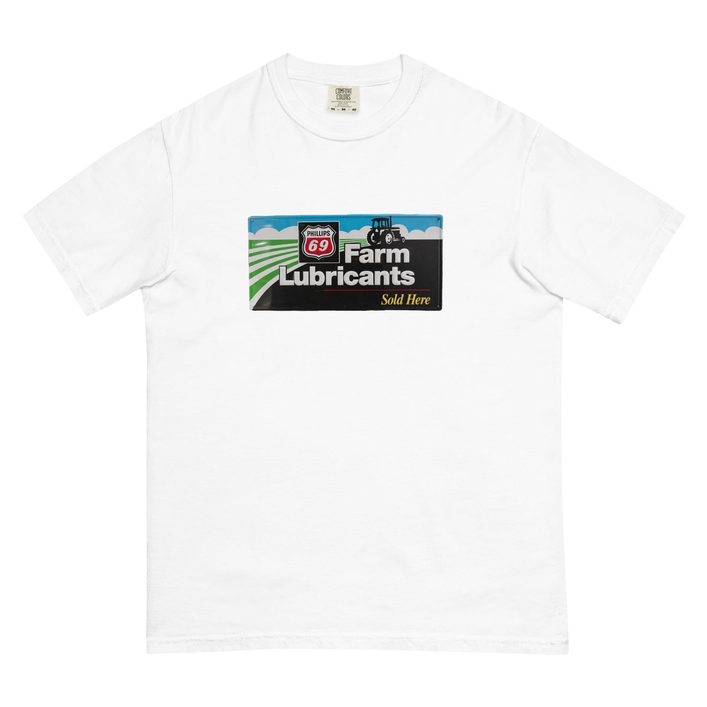 Phillips 69 License Plate Style Unisex garment-dyed heavyweight t-shirt