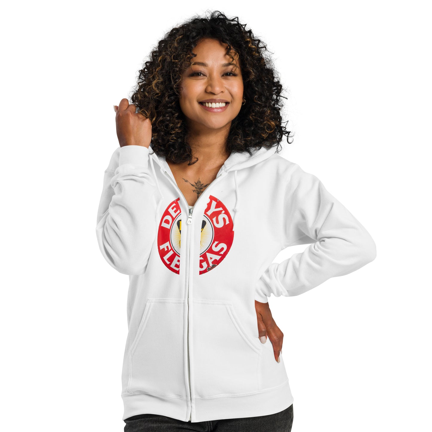 Vintage Derby Gas Tin Painted Design Unisex heavy blend zip hoodie