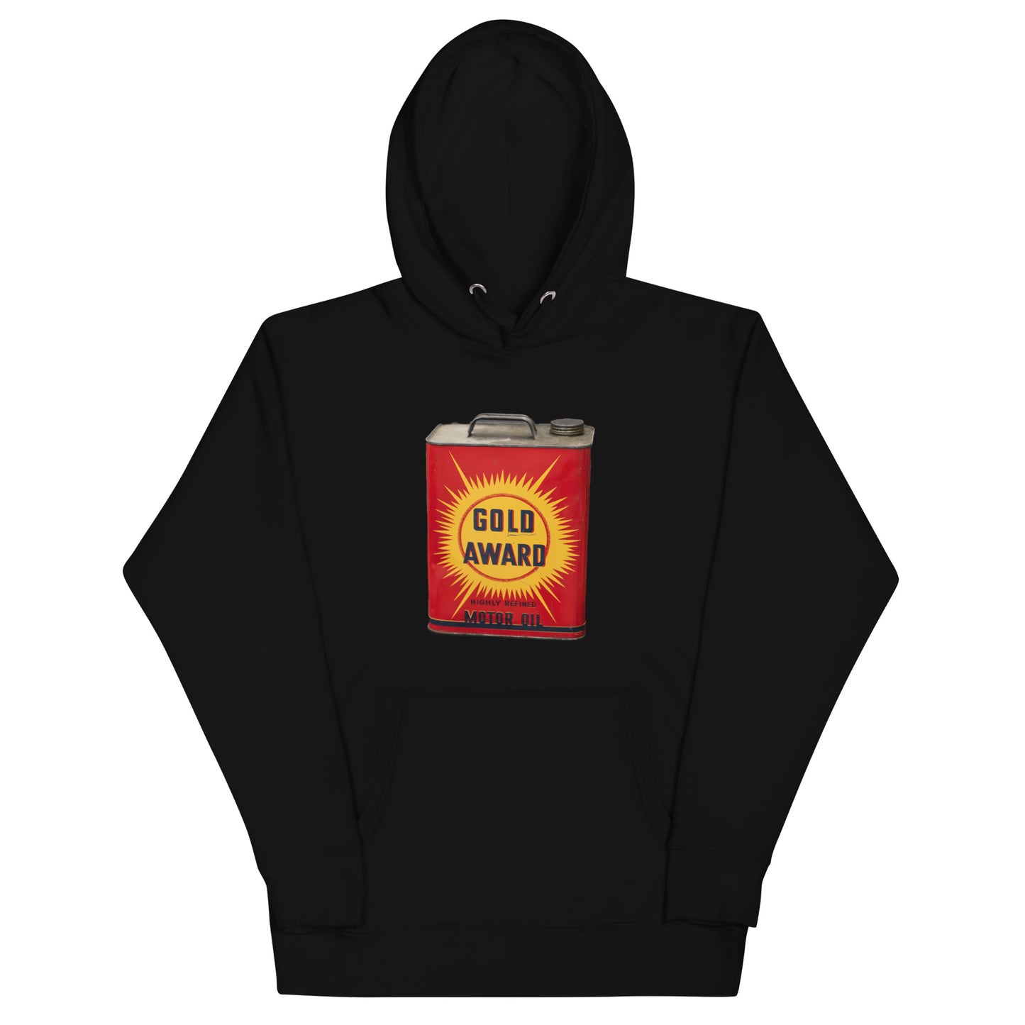 Retro Oil Can Design Unisex Hoodie