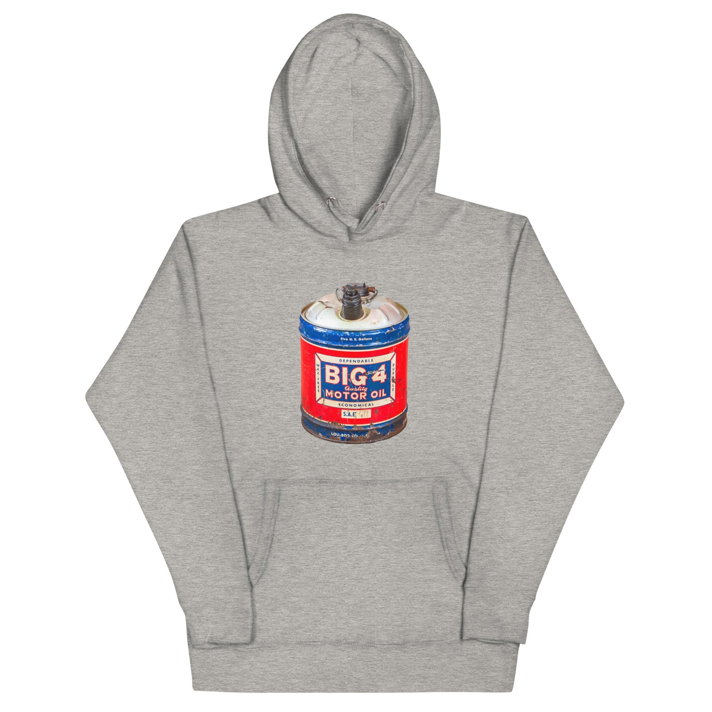 Vintage Motor Oil Steel Gallon Style Unisex Hoodie