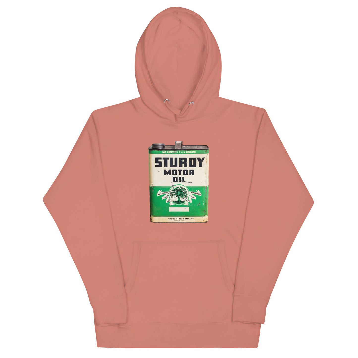 Vintage Sturdy Oil Can Patina Style Unisex Hoodie