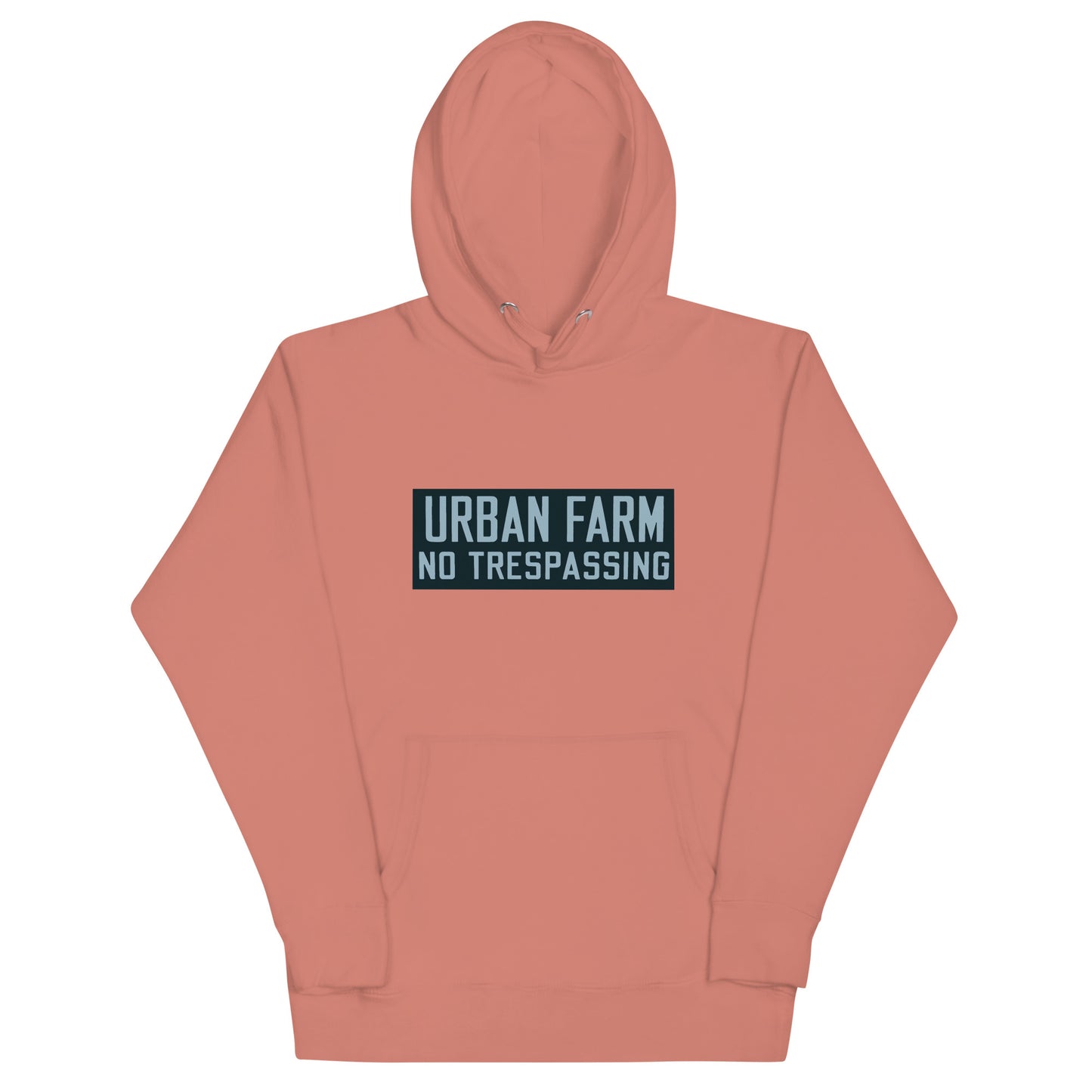 Retro Urban Farm Sign Porcelain Style Unisex Hoodie
