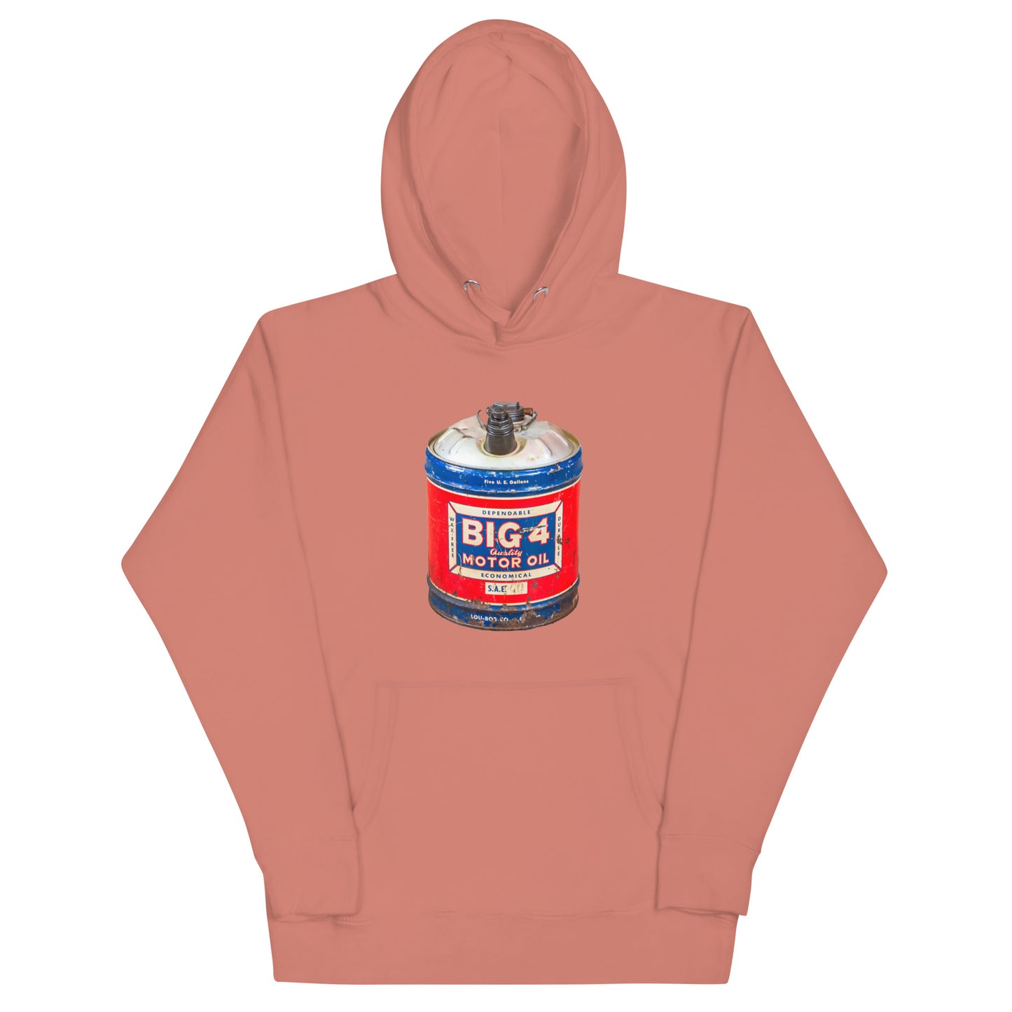 Vintage Motor Oil Steel Gallon Style Unisex Hoodie
