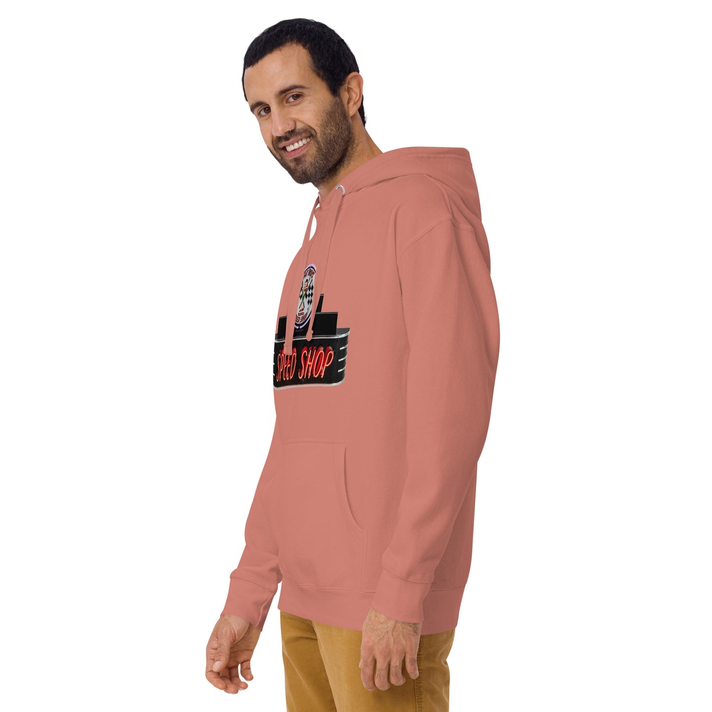 Vintage Neon Speed Shop Sign Unisex Hoodie