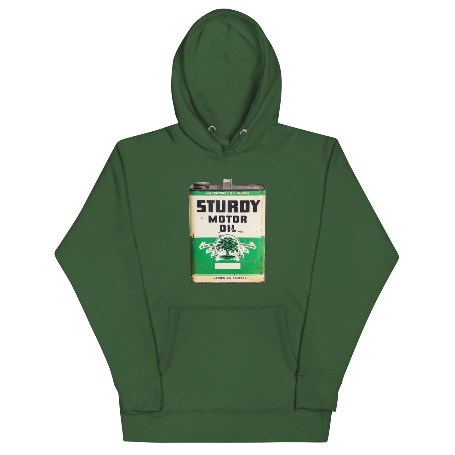 Vintage Sturdy Oil Can Patina Style Unisex Hoodie