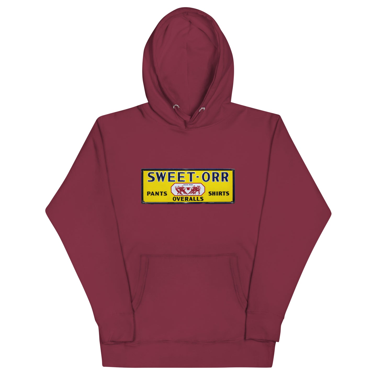 Vintage Mechanic Overalls Porcelain Sign Unisex Hoodie