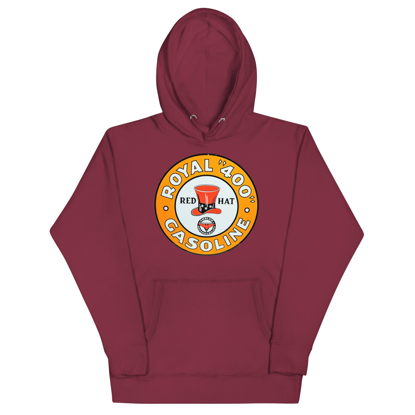 Vintage Red Hat Gas Unisex Hoodie