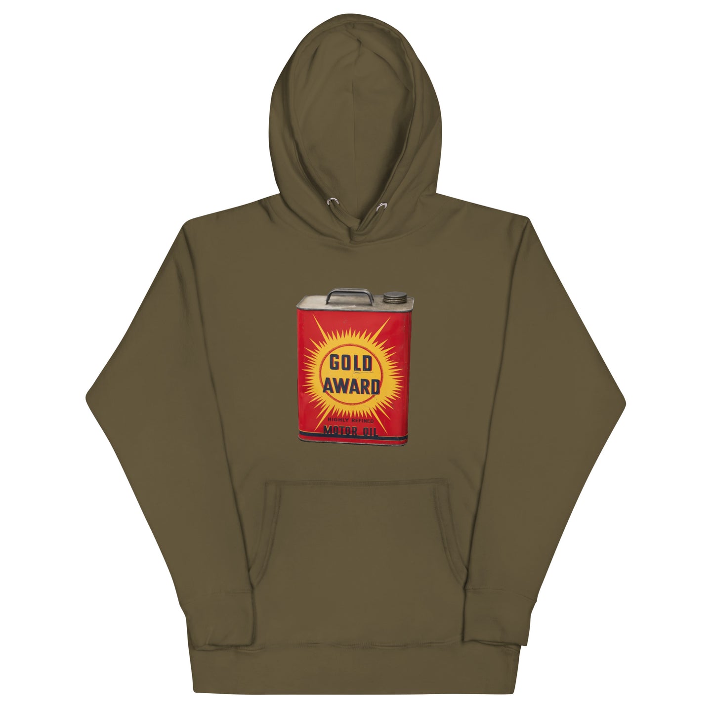 Retro Oil Can Design Unisex Hoodie