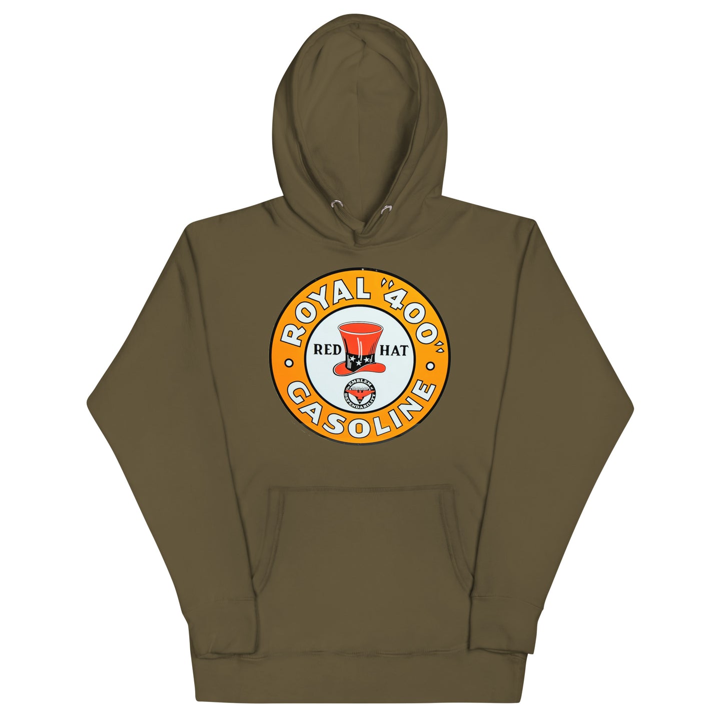 Vintage Red Hat Gas Unisex Hoodie