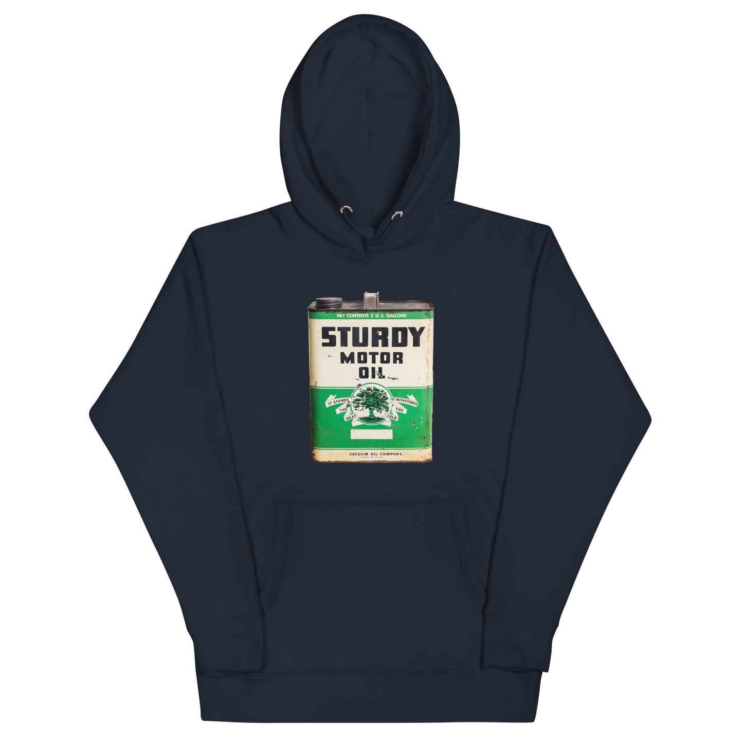 Vintage Sturdy Oil Can Patina Style Unisex Hoodie