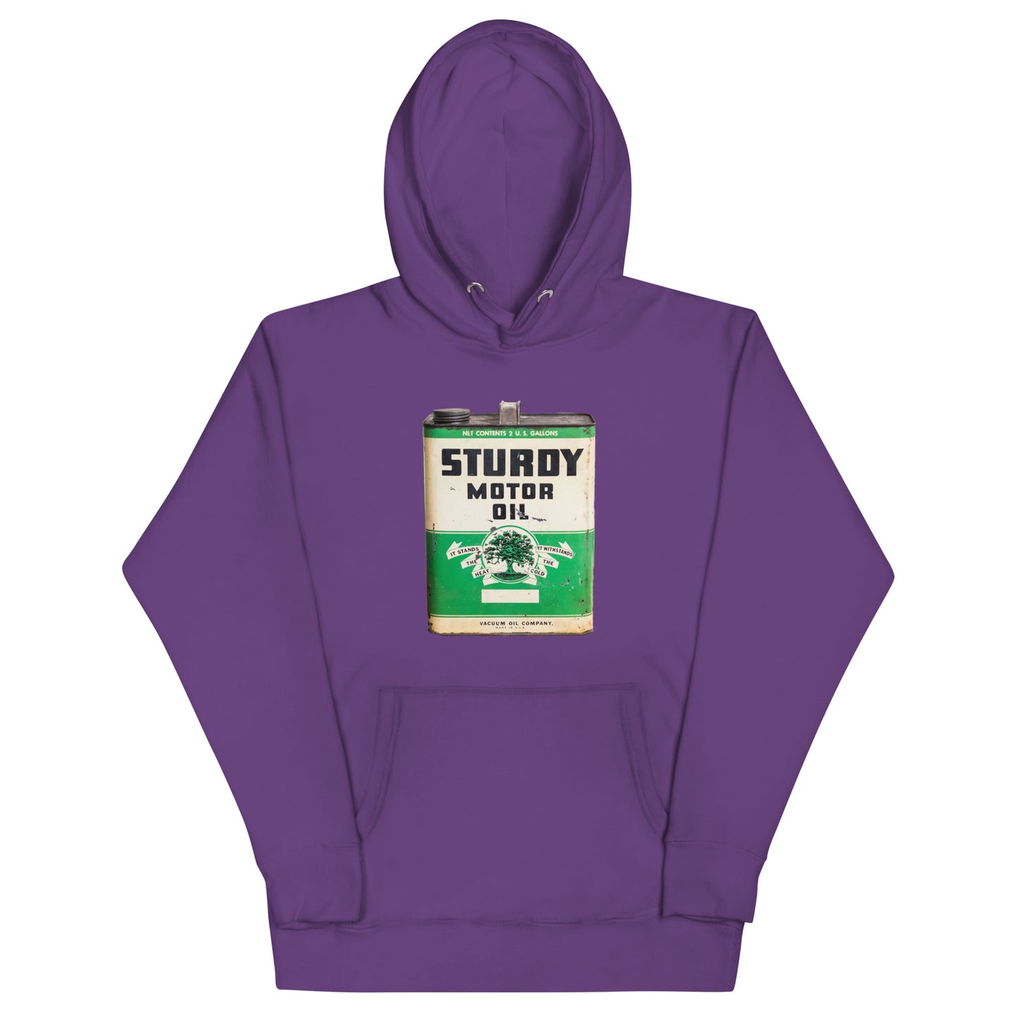 Vintage Sturdy Oil Can Patina Style Unisex Hoodie