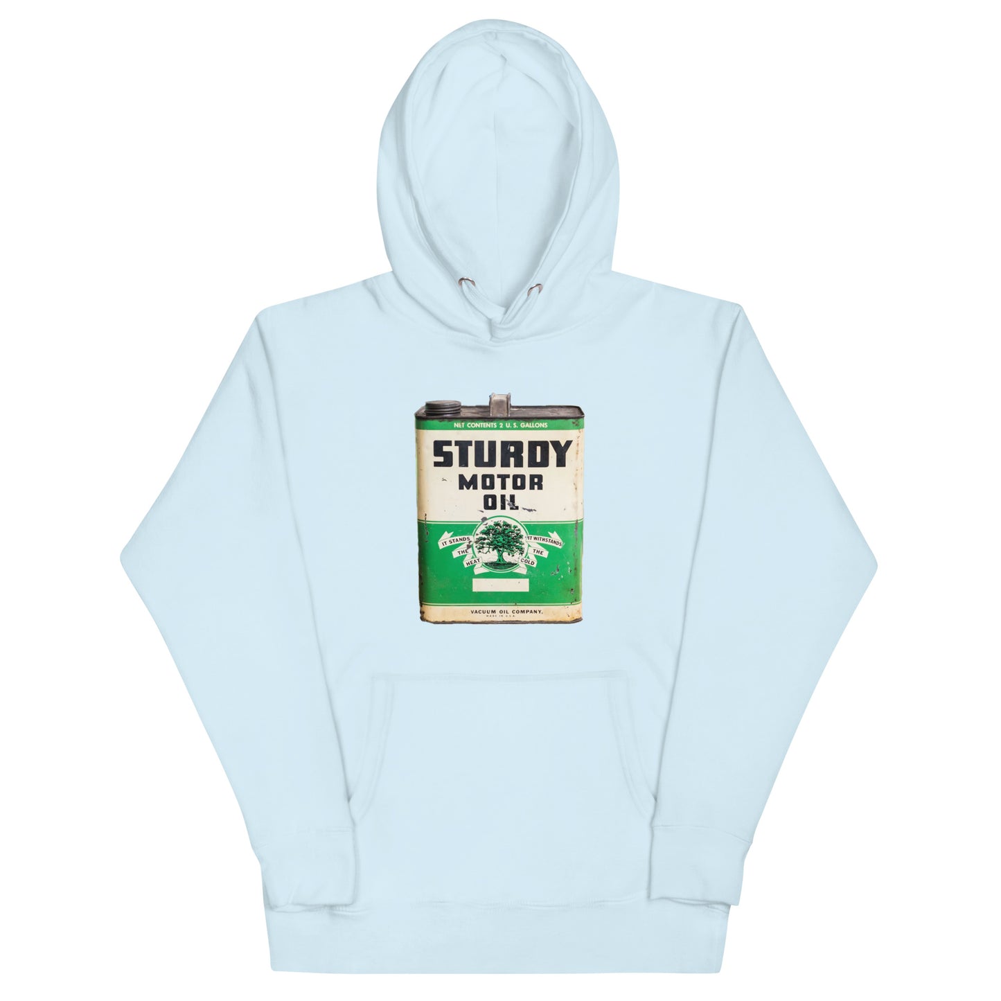 Vintage Sturdy Oil Can Patina Style Unisex Hoodie