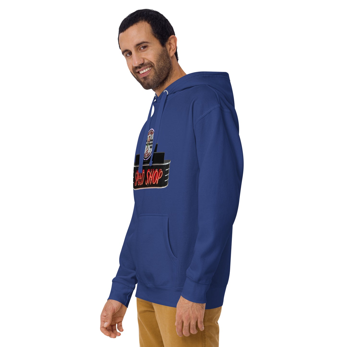 Vintage Neon Speed Shop Sign Unisex Hoodie