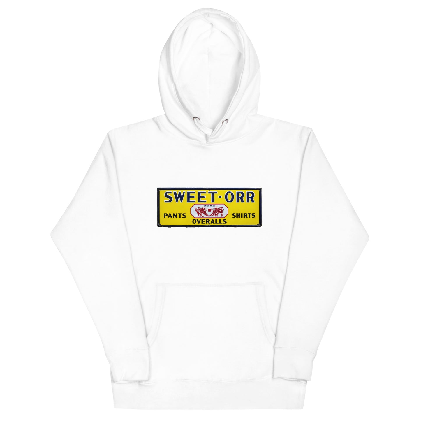 Vintage Mechanic Overalls Porcelain Sign Unisex Hoodie