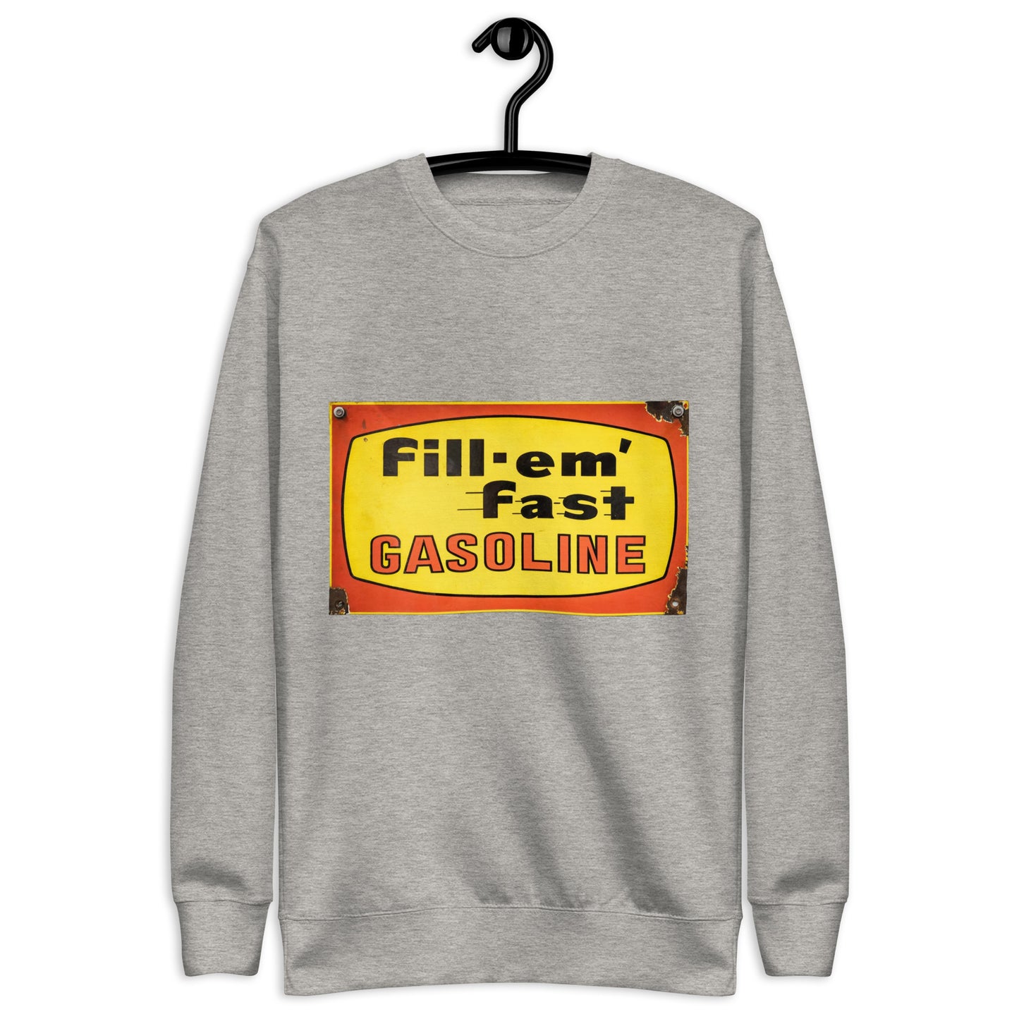 Vintage Gas Sign Patina Style Unisex Premium Sweatshirt