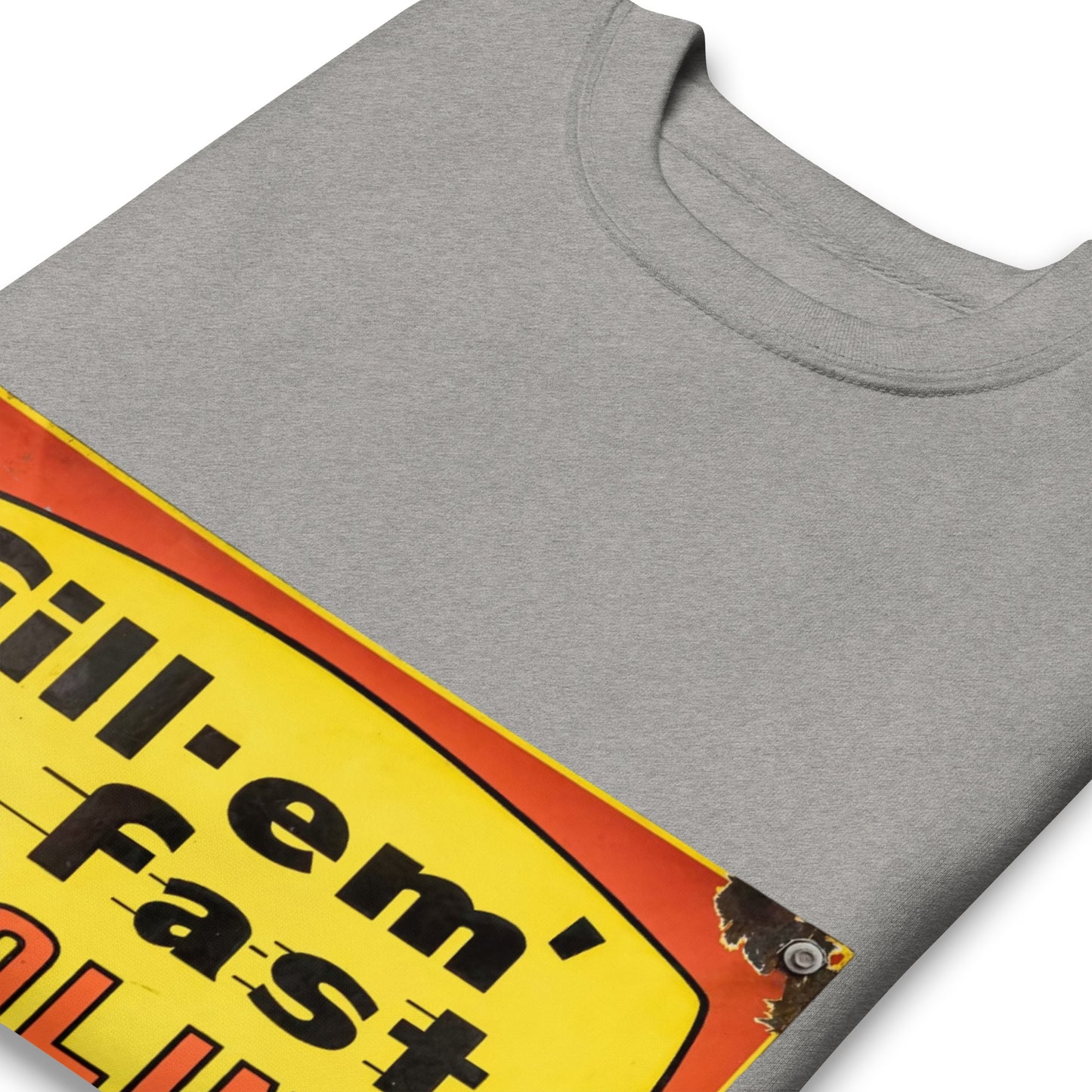 Vintage Gas Sign Patina Style Unisex Premium Sweatshirt