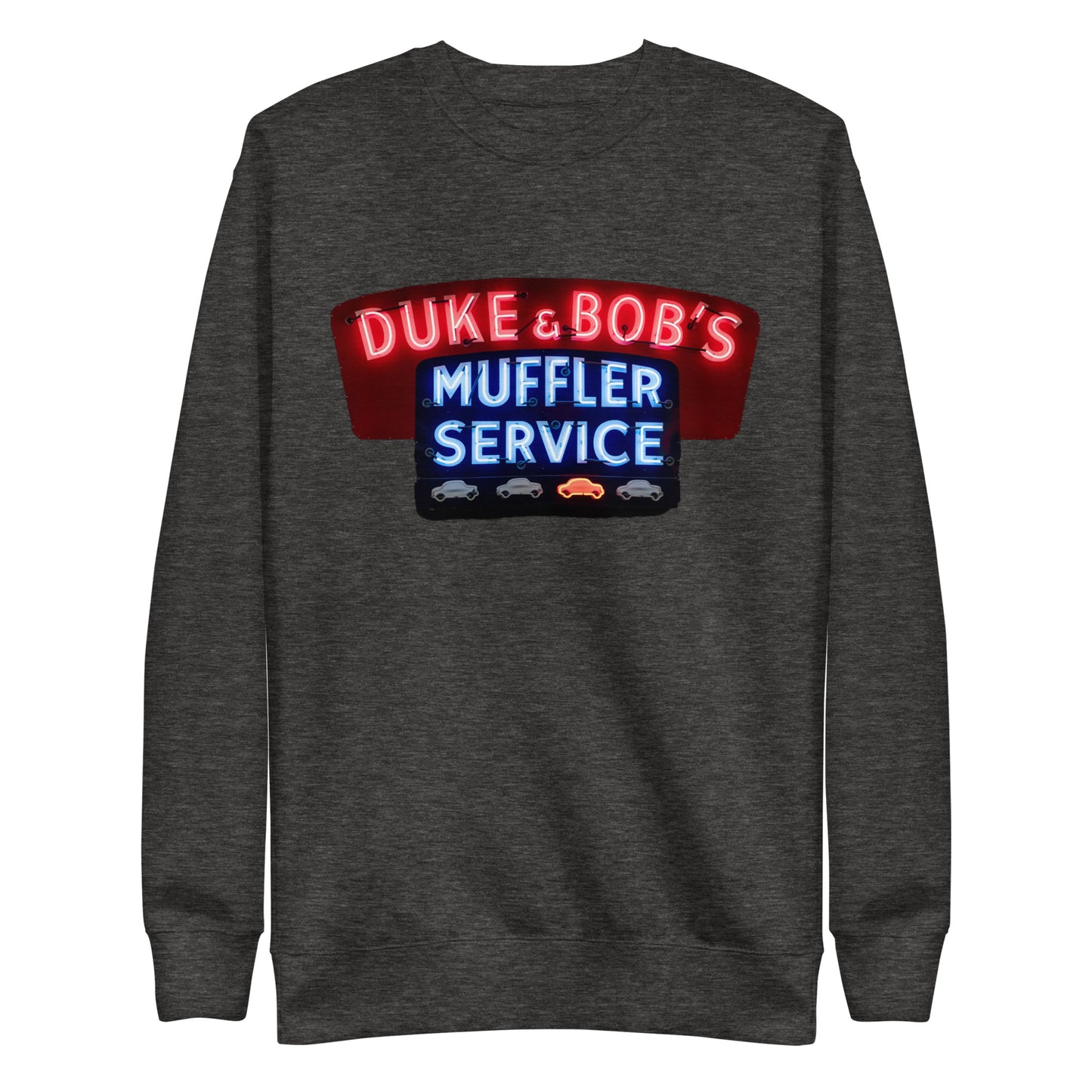 Duke + Bob Retro Neon Style Unisex Premium Sweatshirt