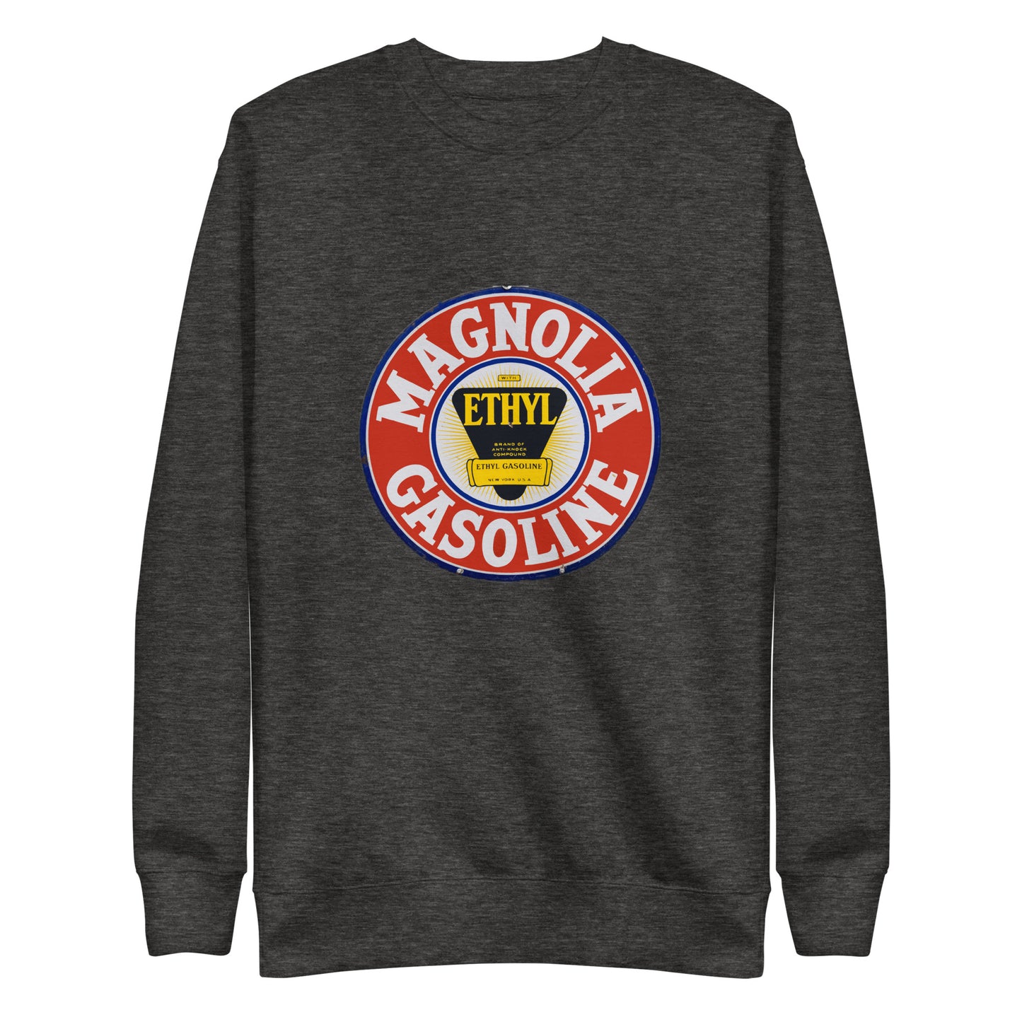 Retro Tin Gas Sign Magnolia Unisex Premium Sweatshirt