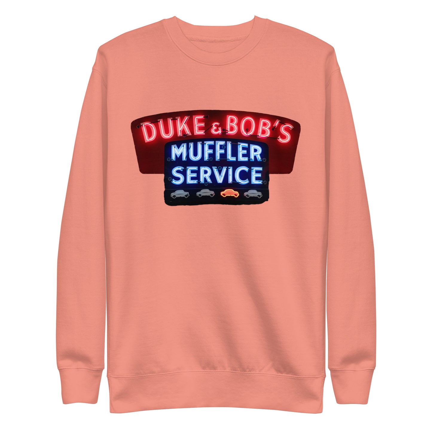 Duke + Bob Retro Neon Style Unisex Premium Sweatshirt
