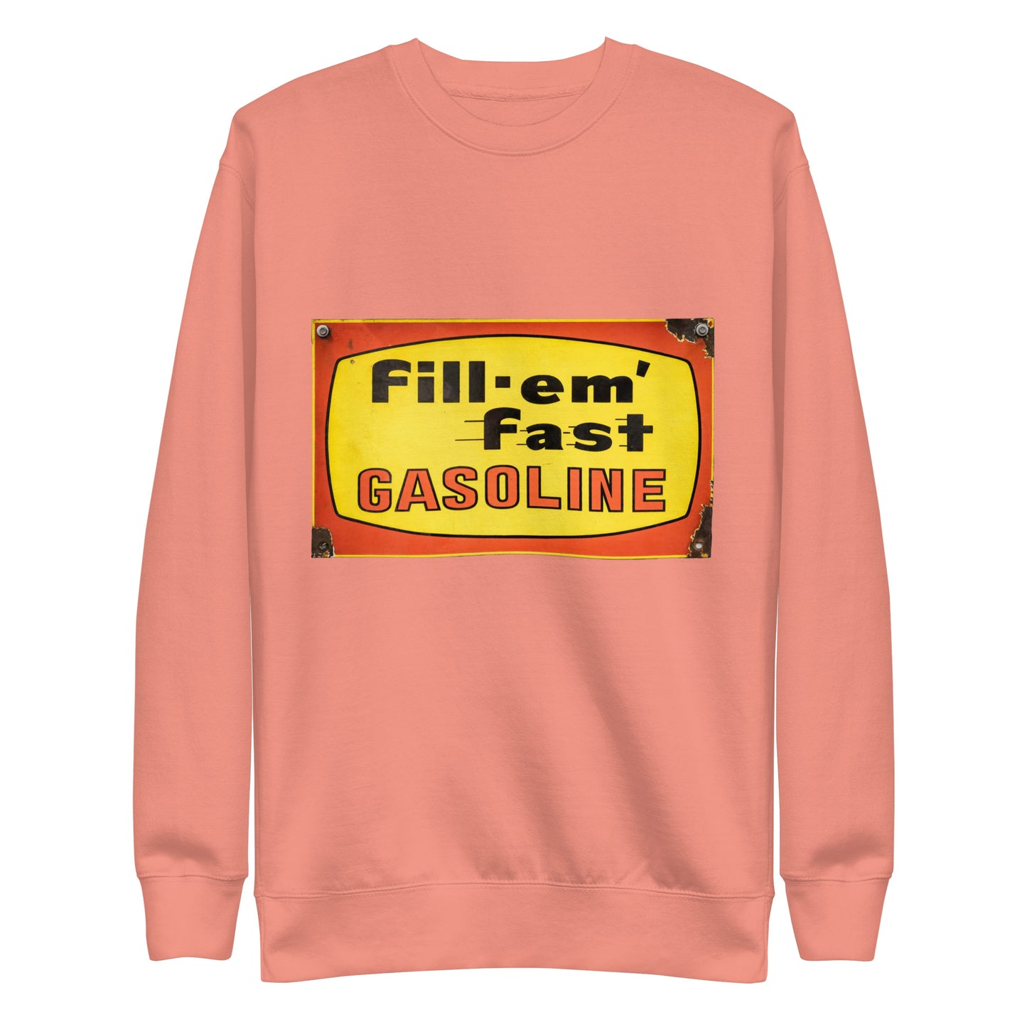 Vintage Gas Sign Patina Style Unisex Premium Sweatshirt
