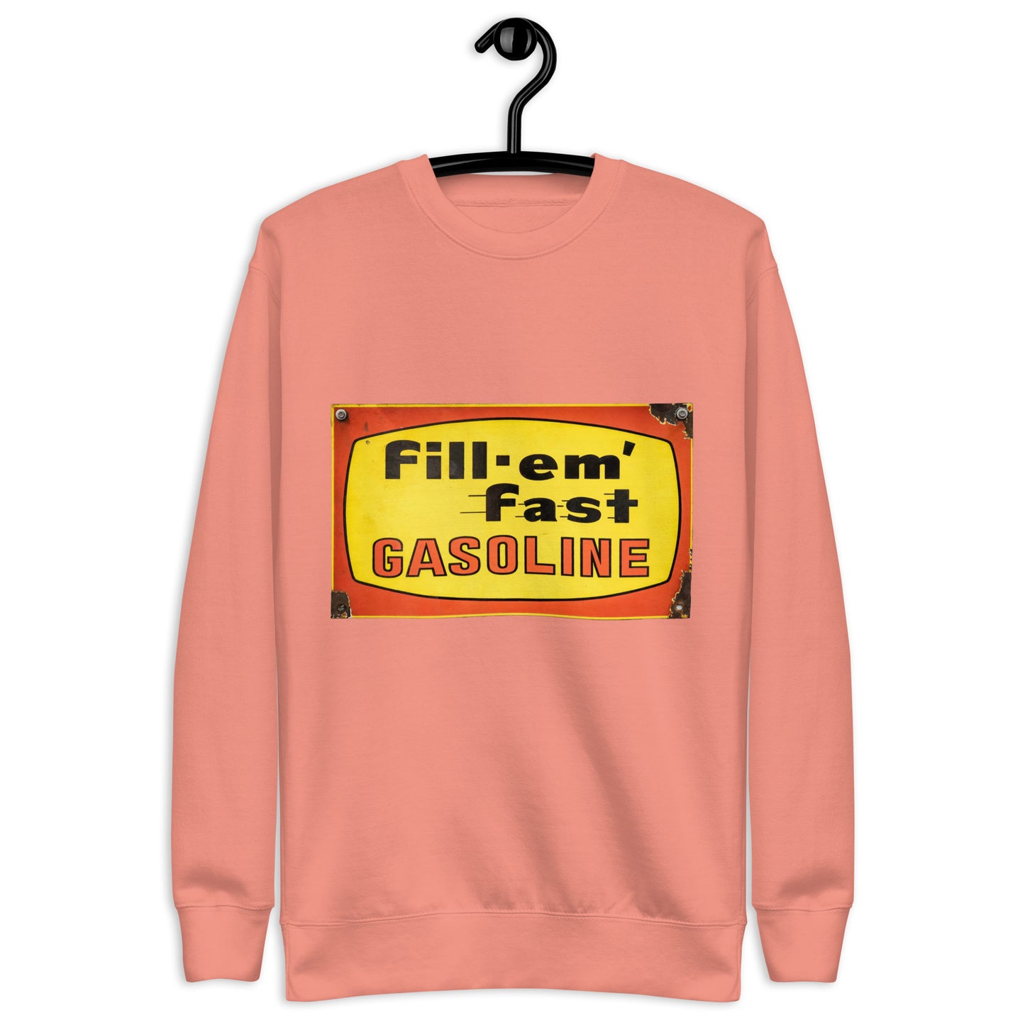 Vintage Gas Sign Patina Style Unisex Premium Sweatshirt