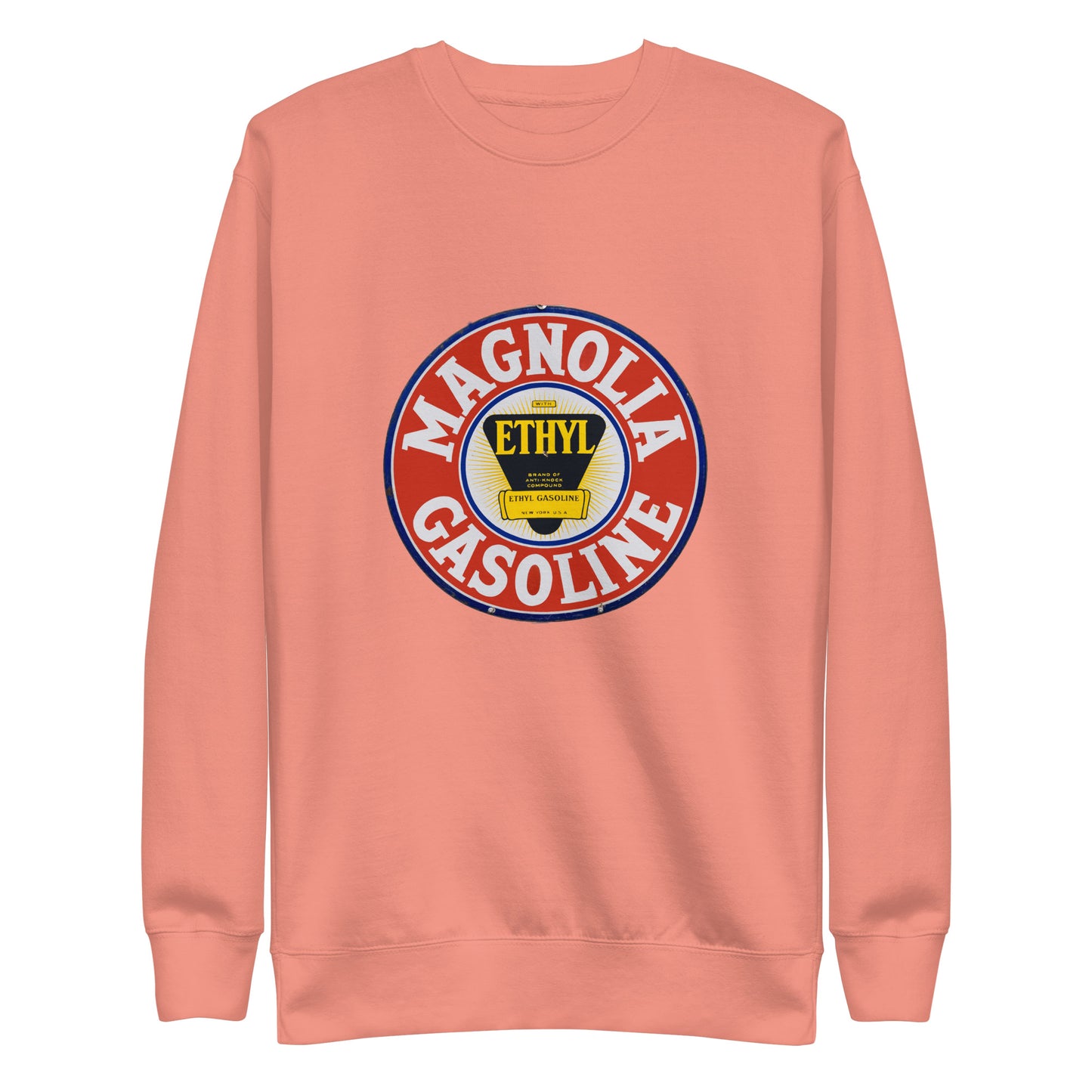 Retro Tin Gas Sign Magnolia Unisex Premium Sweatshirt