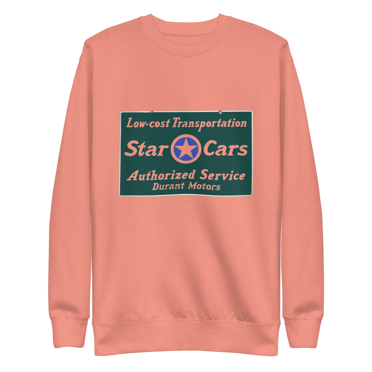 Retro Star Cars Porcelin Style Painted Unisex Premium Sweatshirt