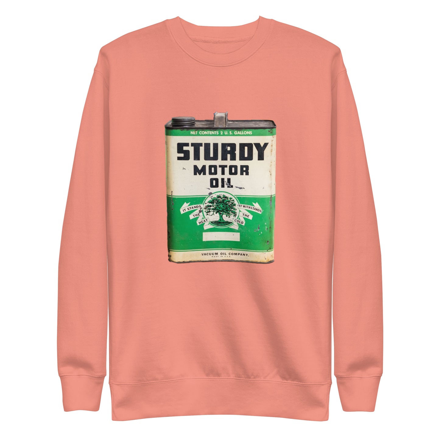 Vintage Sturdy Oil Can Patina Style Unisex Premium Sweatshirt
