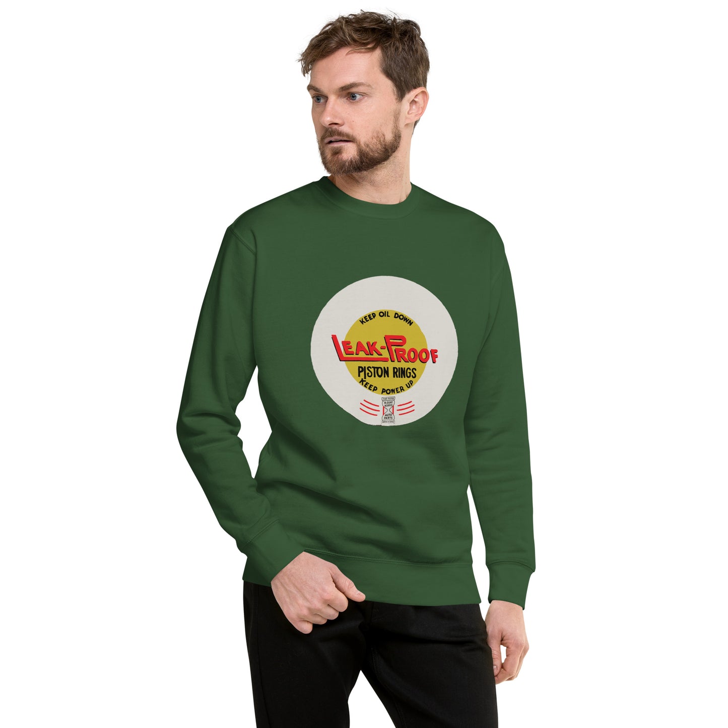 Vintage Oil Can Patina Style Unisex Premium Sweatshirt