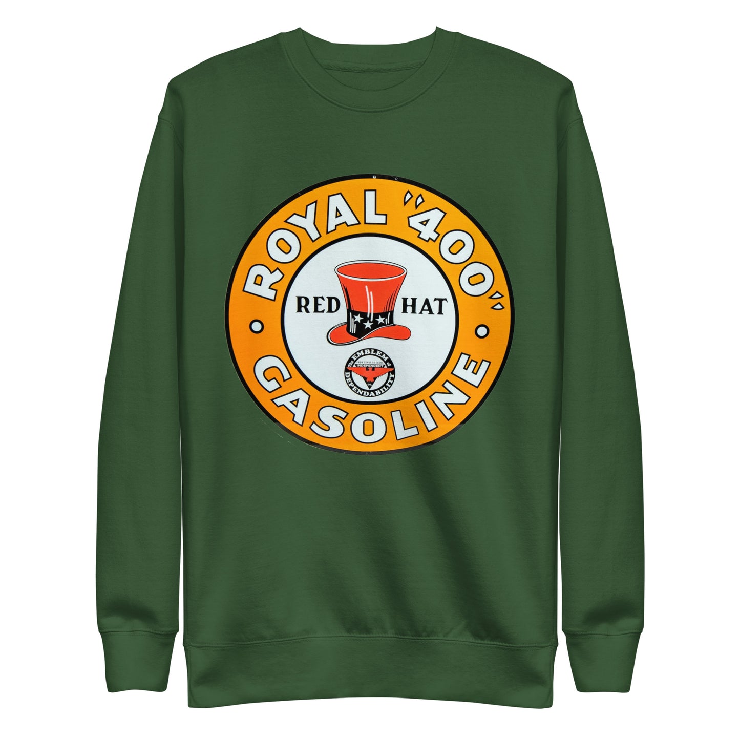 Vintage Red Hat Gas Unisex Premium Sweatshirt