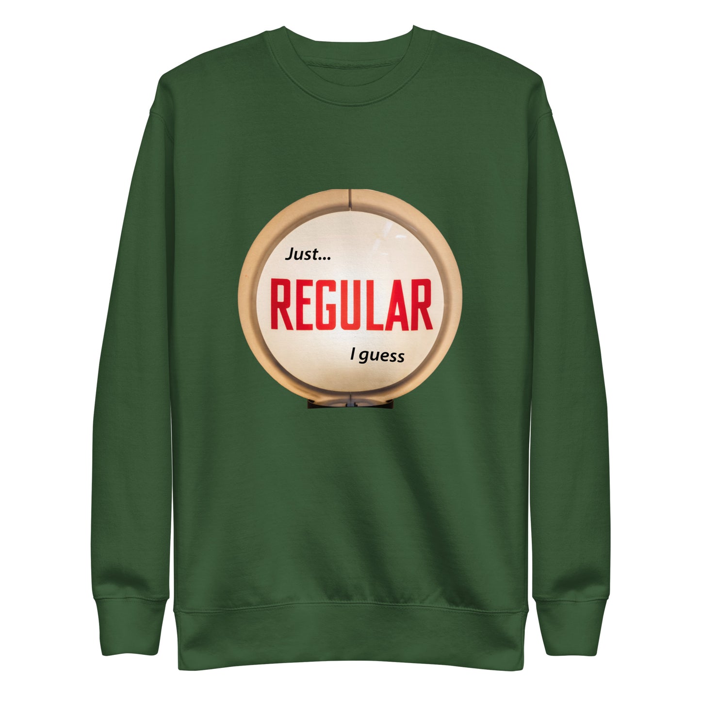 Retro Gas Globe Style Regular Unisex Premium Sweatshirt