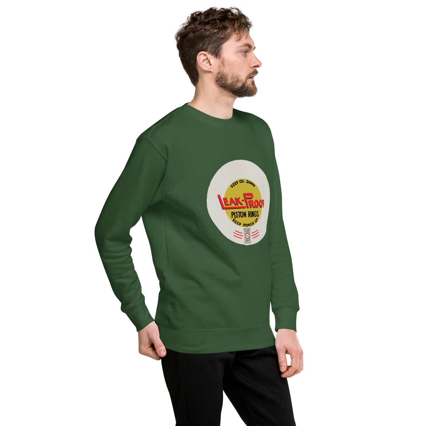 Vintage Oil Can Patina Style Unisex Premium Sweatshirt