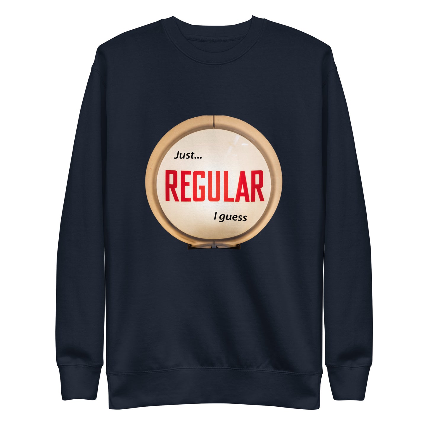 Retro Gas Globe Style Regular Unisex Premium Sweatshirt