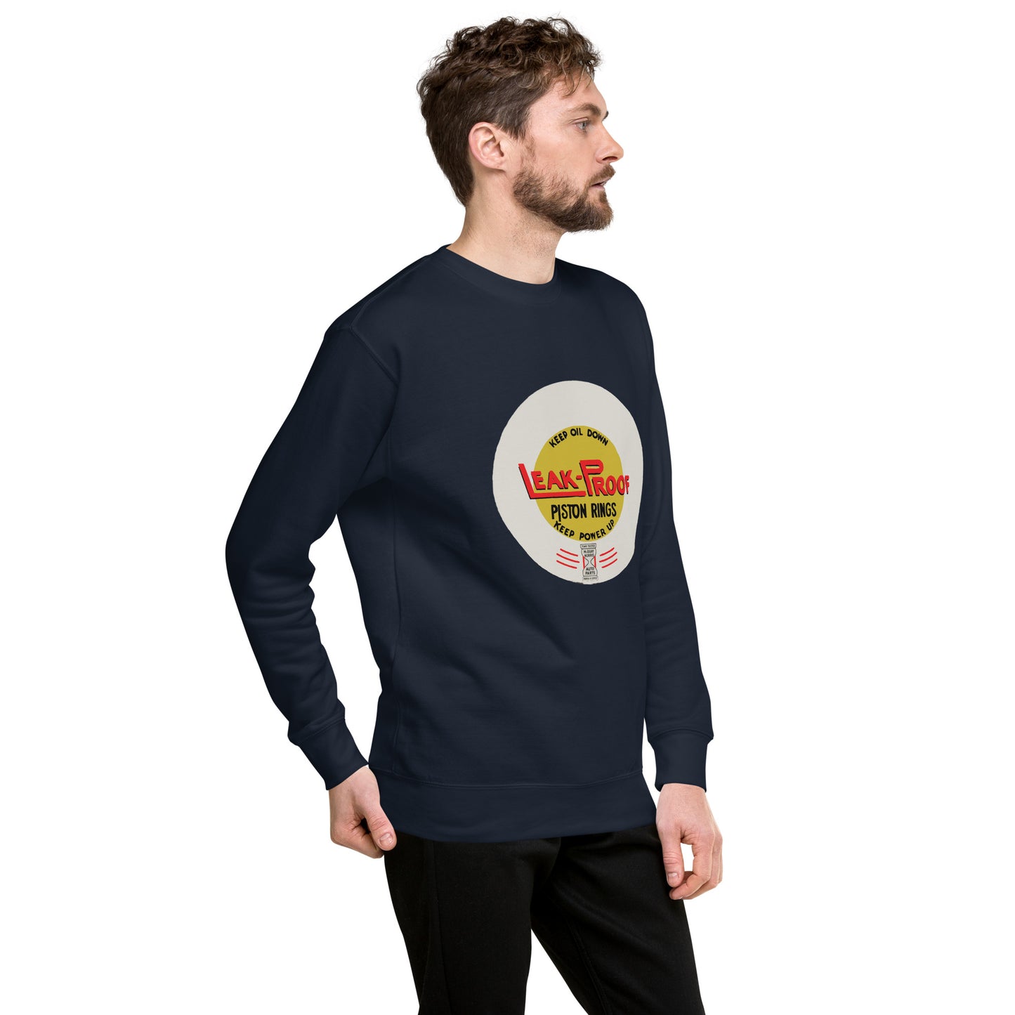 Vintage Oil Can Patina Style Unisex Premium Sweatshirt