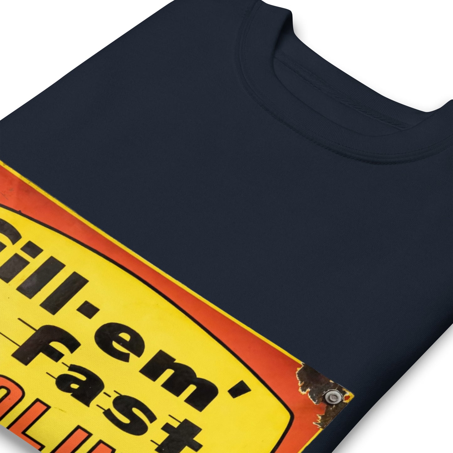 Vintage Gas Sign Patina Style Unisex Premium Sweatshirt