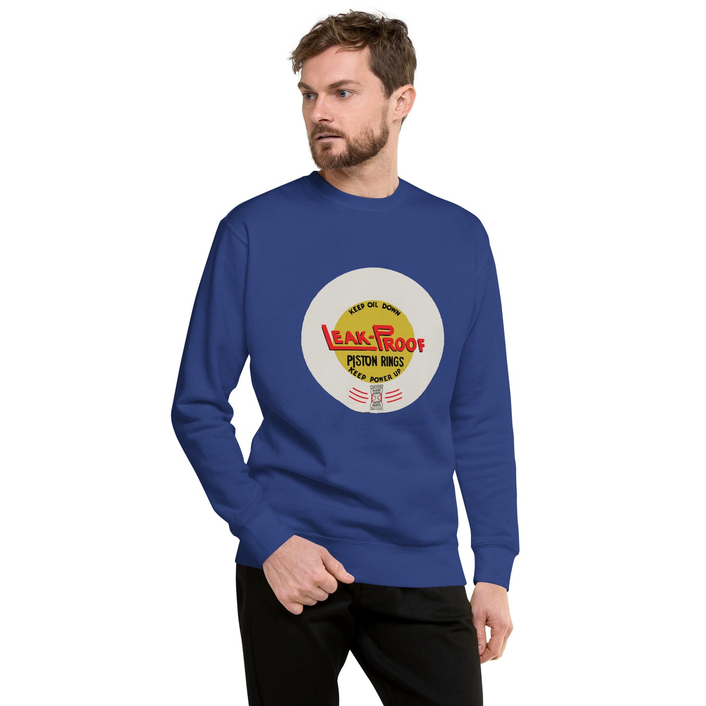 Vintage Oil Can Patina Style Unisex Premium Sweatshirt