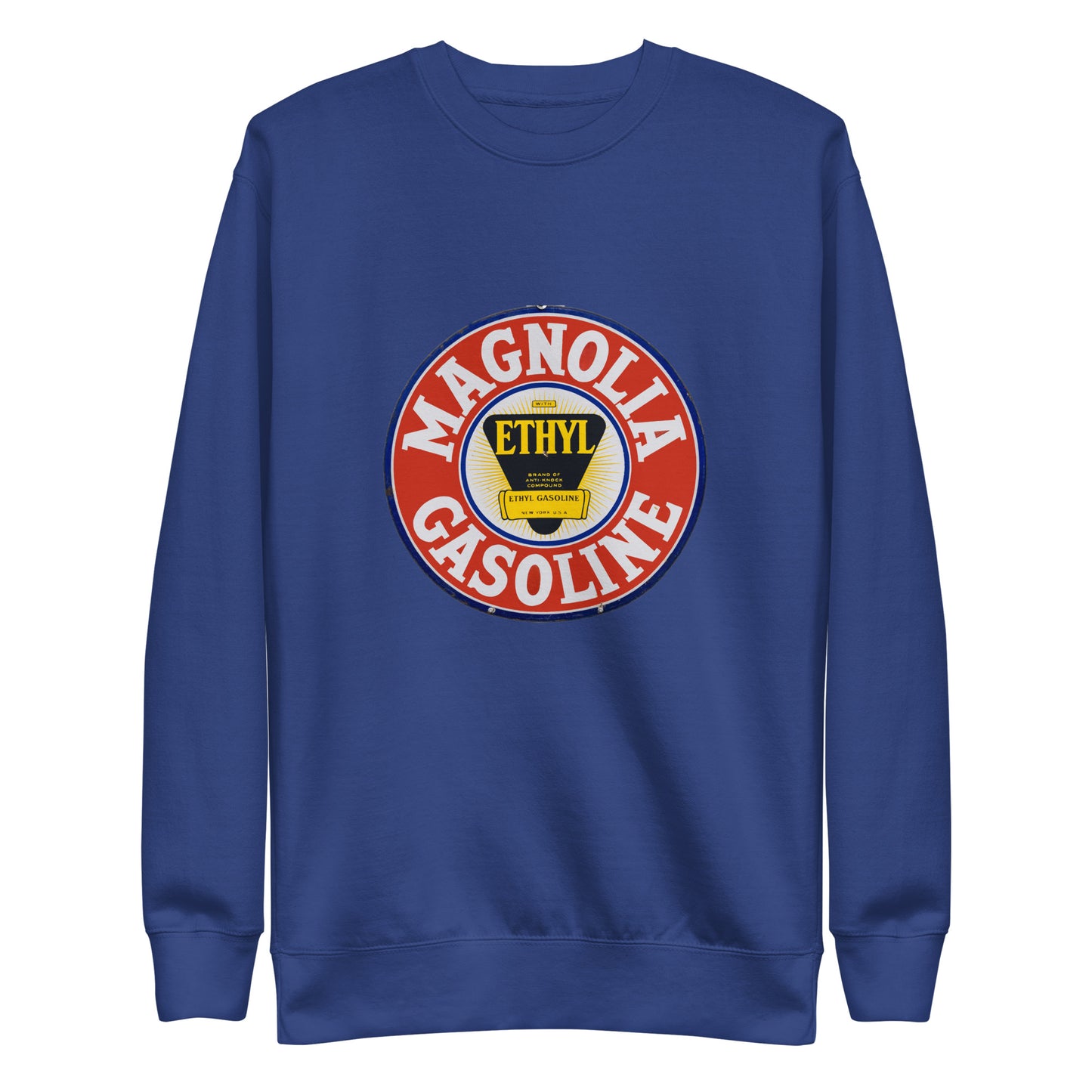 Retro Tin Gas Sign Magnolia Unisex Premium Sweatshirt