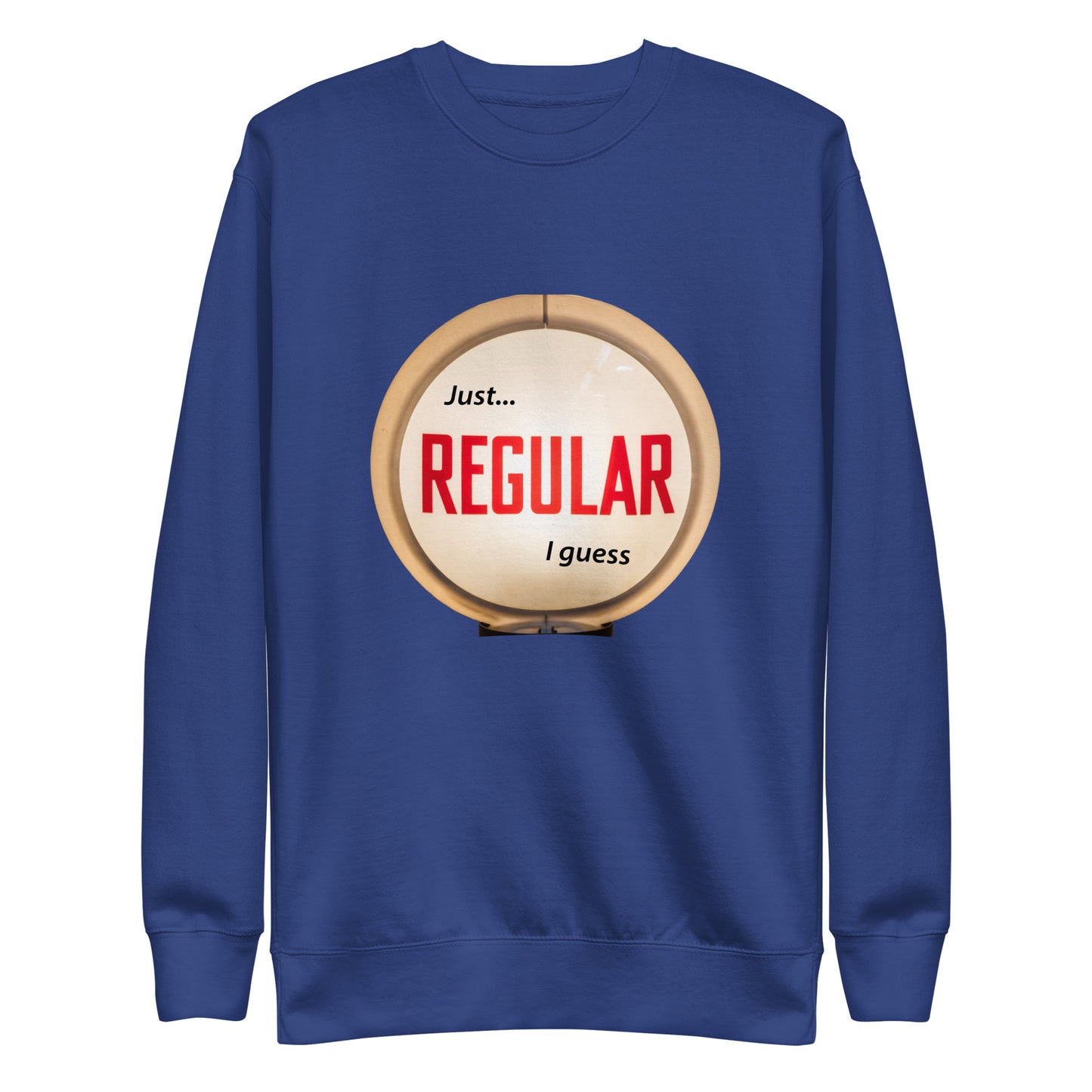 Retro Gas Globe Style Regular Unisex Premium Sweatshirt