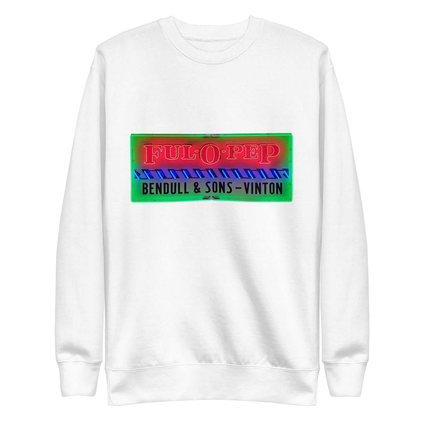 Vintage Racing Sign Neon Style Unisex Premium Sweatshirt