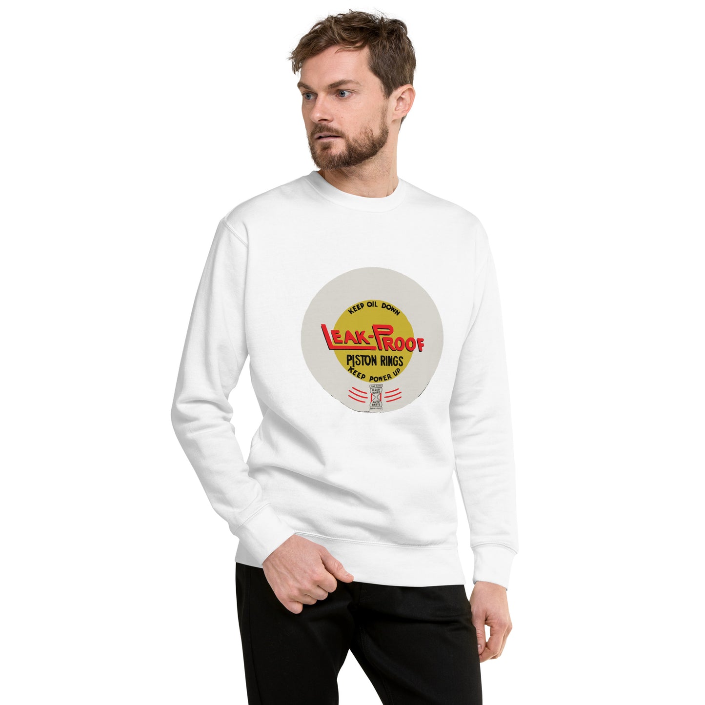 Vintage Oil Can Patina Style Unisex Premium Sweatshirt
