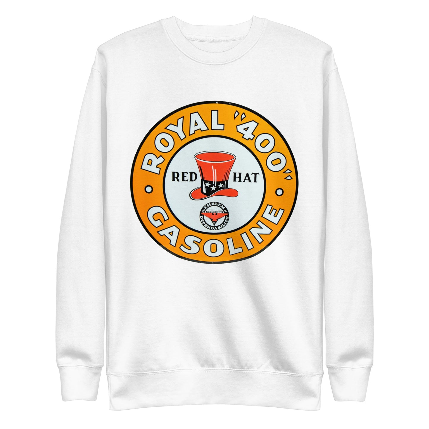 Vintage Red Hat Gas Unisex Premium Sweatshirt
